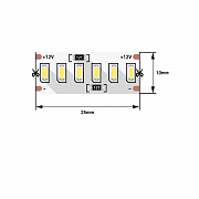 SWG 24.0W холодный белый SMD3014/240 12V 5м IP20 (IP33)  SWG4240-12-24-W-M Светодиодная лента