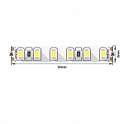 SWG 9,6W теплый белый 3000K SMD2835/120 24V 5м IP20 Светодиодная лента
