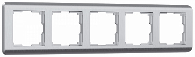 Werkel Stream W0052106 Рамка на 5 постов (серебряный)