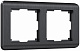 Werkel Stream W0022104 Рамка на 2 поста (графит)