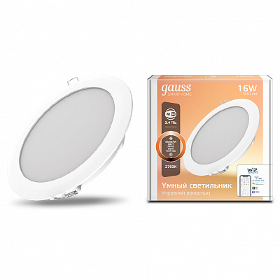 Gauss круглый 16W DIM Smart Home Умный дом