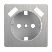 Werkel WL09-USB-CP Накладка  для розетки USB (cеребряный рифленый)