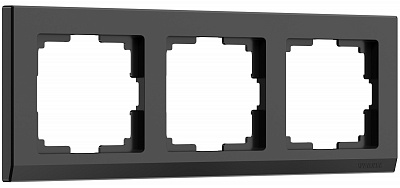 Werkel Stark W0031808 Рамка на 3 поста (черный)