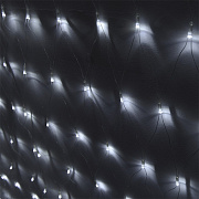 Гирлянда «Cетка» ML-144W, 1.5*1.5м, 144 LED, хол.белый, IP20, прозрачный шнур 1,5м