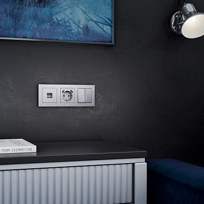 Werkel W1181006 Розетка Ethernet RJ-45 (серебряный)