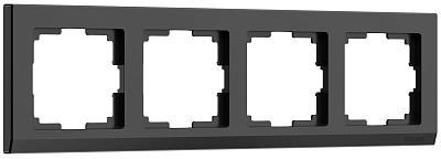 Werkel Stark W0041808 Рамка на 4 поста (черный)