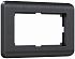Werkel Stream W0082104 Рамка для двойной розетки (графит) 