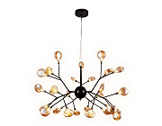 Ambrella TR3013/27 DCF/TI темный кофе/янтарь G4/27 max 20W D750*650 Люстра