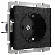 Werkel W1271008 Розетка с заземлением Hammer (черный)
