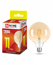 IN HOME Deco gold LED-GL-125 11.0W E27 3000K Лампа светодиодная золотистая