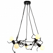 HIPER H143-5 5*E27*60Вт BLACK Подвес 