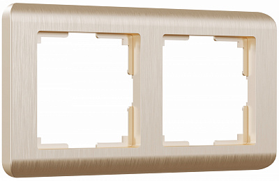 Werkel Stream W0022111 Рамка на 2 поста (шампань)