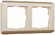 Werkel Stream W0022111 Рамка на 2 поста (шампань)
