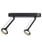 Ambrella TN51596/2 WH/BK белый/черный GU10/2 195*60*195 Спот настенно-потолочный
