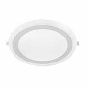 Светильник IN HOME RLP-BL 24W встраиваемый круг белый, 4000К 1440Лм с подсветкой 245мм IP20 (210мм внут)