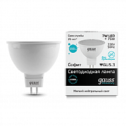 Gauss LED Elementary MR16 7.0W GU5.3 4100К Лампа светодиодная