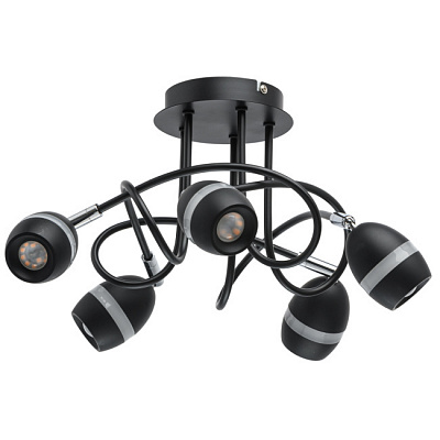 DeMarkt Этингер 5*4W LED 220V черный Люстра