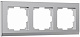 Werkel Stark W0031806 Рамка на 3 поста (серебряный)