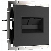 Werkel W1182208 Розетка двойная Ethernet RJ-45 (черный матовый)
