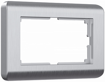 Werkel W0082106  Рамка для двойной розетки (серебряный)