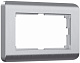 Werkel W0082106  Рамка для двойной розетки (серебряный)