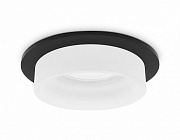 Ambrella TN1312 SBK/FR черный песок/белый матовый GU5.3 D98*45 Светильник встраиваемый